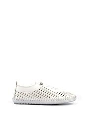 Lunar Bonbon White Plimsoll Shoes - Image 3 of 7