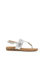 Lunar Silver Dawley Sandals - Image 3 of 8