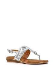Lunar Silver Dawley Sandals - Image 4 of 8