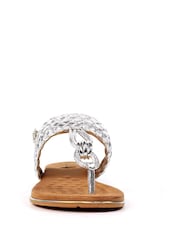 Lunar Silver Dawley Sandals - Image 5 of 8