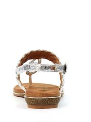 Lunar Silver Dawley Sandals - Image 6 of 8