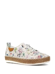 Lunar Iva Leather Plimsoll White Shoes - Image 2 of 7
