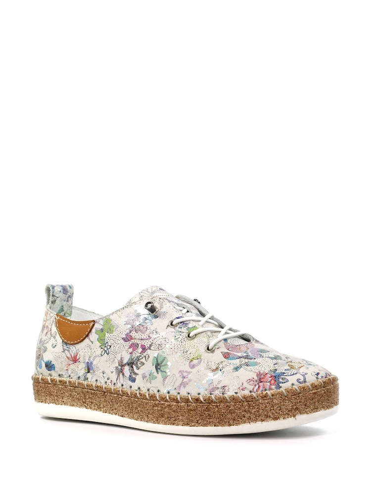 Lunar Iva Leather Plimsoll White Shoes - Image 2 of 7