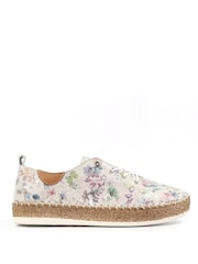 Lunar Iva Leather Plimsoll White Shoes - Image 3 of 7