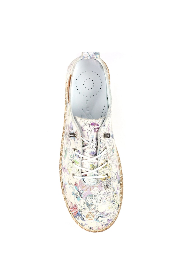 Lunar Iva Leather Plimsoll White Shoes - Image 6 of 7