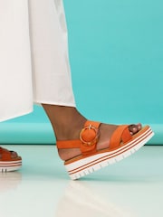 Lunar Orange Elise Sandals - Image 1 of 2