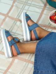Lunar Blue Elise Sandals - Image 1 of 1