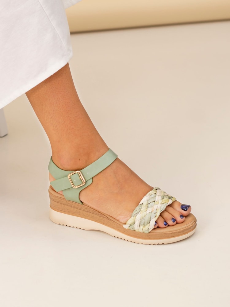 Lunar Green Indiana Sandals - Image 1 of 2