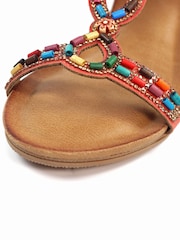 Lunar Orange Epsom Sandals - Image 8 of 8