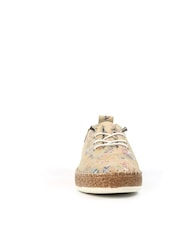 Lunar Cream Iva Leather Plimsoll Shoes - Image 4 of 7