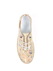 Lunar Cream Iva Leather Plimsoll Shoes - Image 6 of 7
