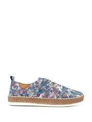 Lunar Blue Iva Leather Plimsoll Shoes - Image 4 of 8