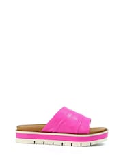 Lunar Pink Sorrento Fuchsia Leather Sandals - Image 2 of 3