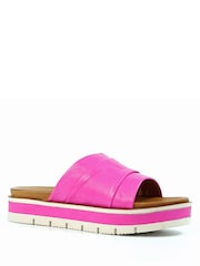 Lunar Pink Sorrento Fuchsia Leather Sandals - Image 3 of 3