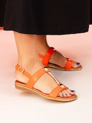 Lunar Orange Renoir Sandals - Image 1 of 3