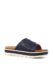 Lunar Blue Sorrento Leather Sandals - Image 3 of 3