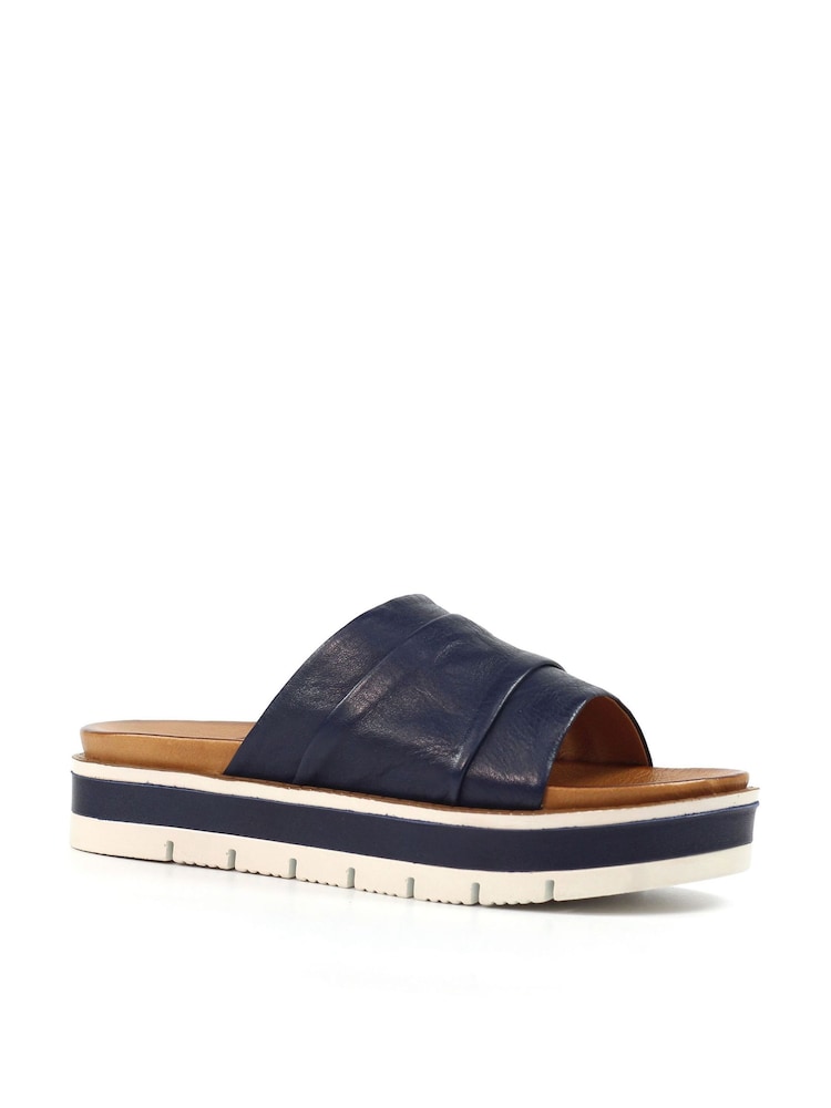 Lunar Blue Sorrento Leather Sandals - Image 3 of 3