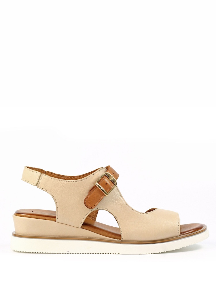 Lunar Natural Spring Leather Wedges Sandals - Image 2 of 3