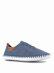 Lunar Blue St Lawrence Plimsoll Leather Shoes - Image 2 of 7