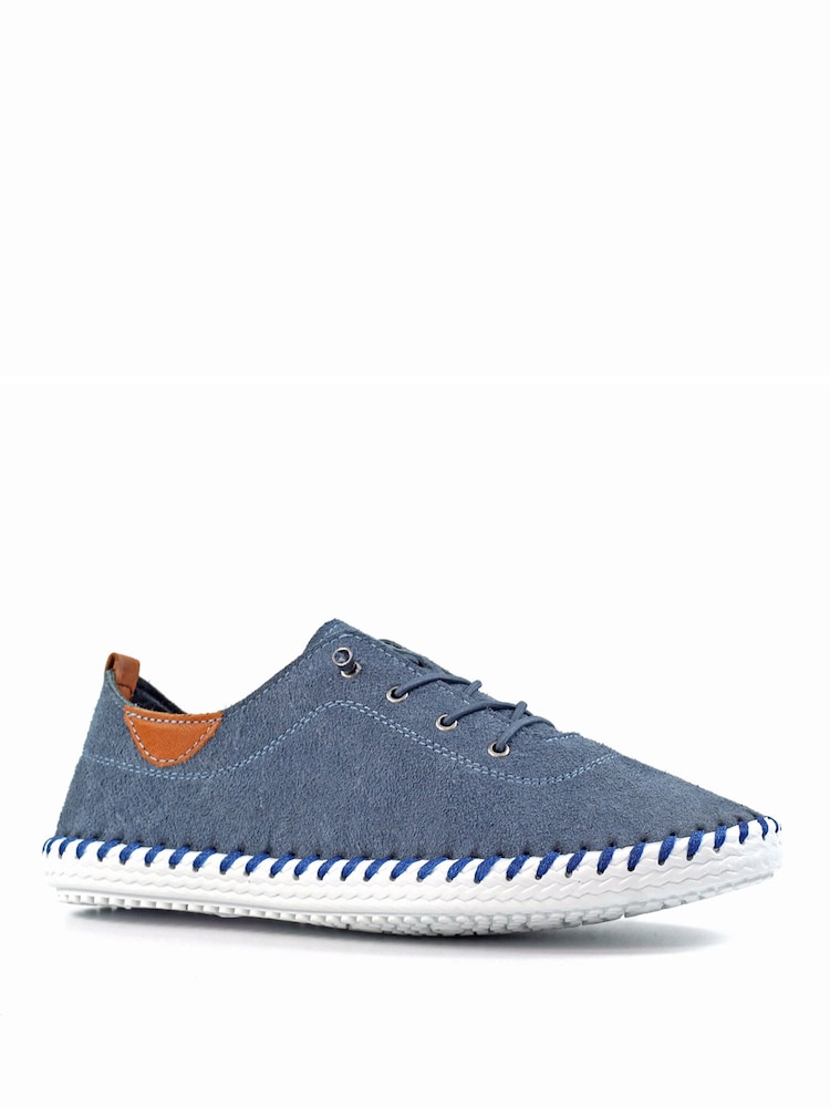 Lunar Blue St Lawrence Plimsoll Leather Shoes - Image 2 of 7