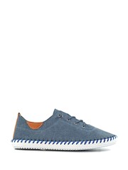 Lunar Blue St Lawrence Plimsoll Leather Shoes - Image 3 of 7