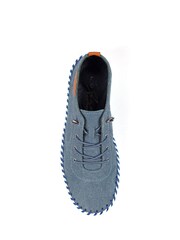 Lunar Blue St Lawrence Plimsoll Leather Shoes - Image 6 of 7