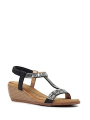 Lunar Macie Black Sandals - Image 2 of 2