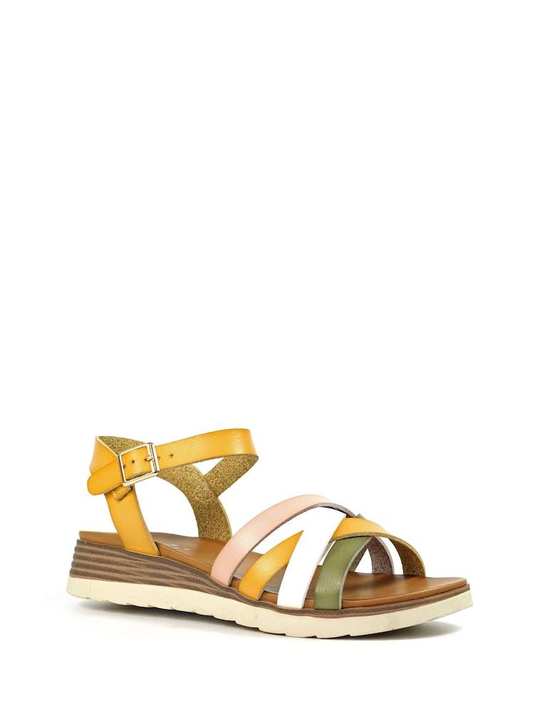 Lunar Yellow Karla Mustard Sandals - Image 2 of 2