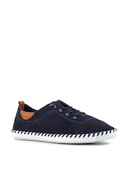 Lunar modra St Lawrence Plimsoll Usnjeni čevlji - Slika 4 iz 8