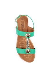 Lunar Green Renoir Emerald Sandals - Image 8 of 9