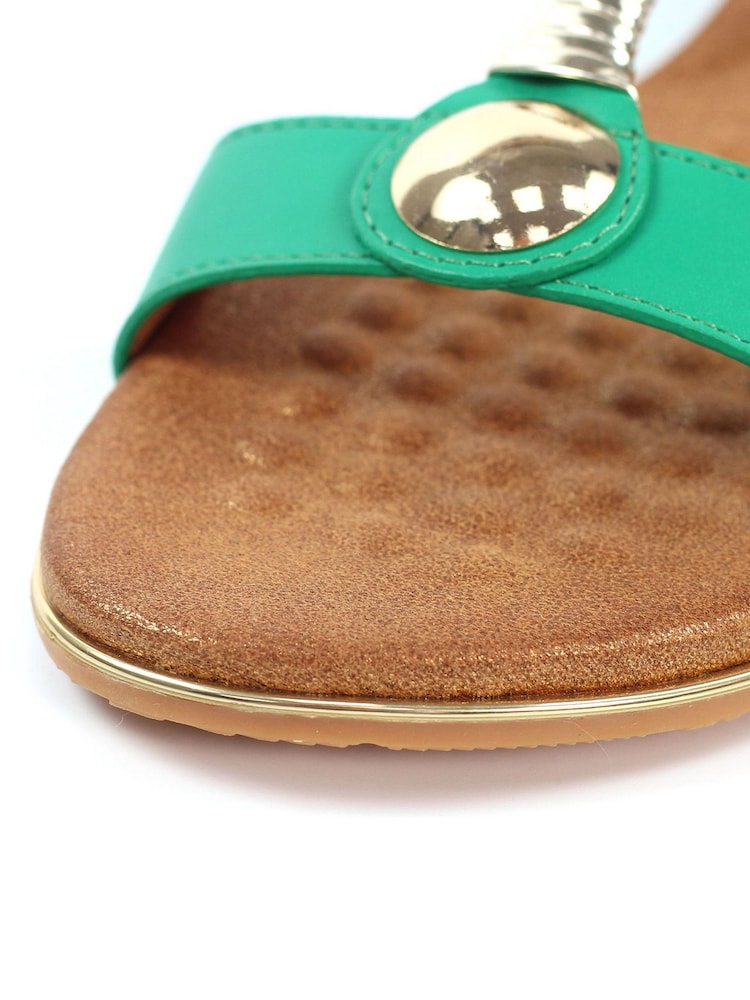 Lunar Green Renoir Emerald Sandals - Image 9 of 9