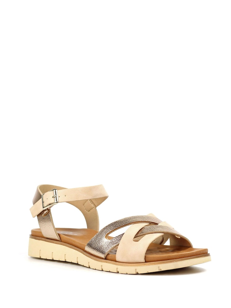 Lunar Cream Jane Rose Gold Sandals - Image 2 of 2