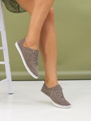 Lunar Natural St Lawrence Plimsoll Leather Shoes - Image 2 of 10