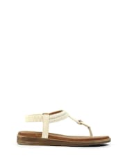 Lunar Poppy White Sandals - Image 2 of 8