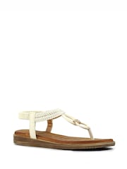 Lunar Poppy White Sandals - Image 3 of 8