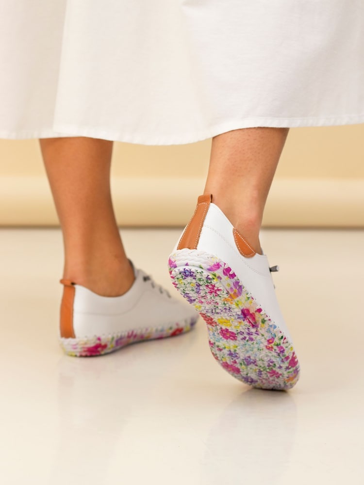 Lunar Padstow Plimsoll Leather White Shoes - Image 1 of 7