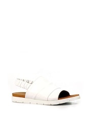 Lunar Samantha Leather White Sandals - Image 2 of 2
