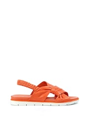 Lunar Orange Sardinia Leather Sandals - Image 2 of 3