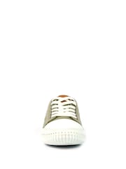 Lunar Green Truffle II Leather Plimsoll Shoes - Image 7 of 10