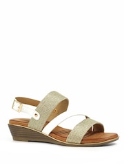 Lunar Pippa White Wedges Sandals - Image 2 of 2