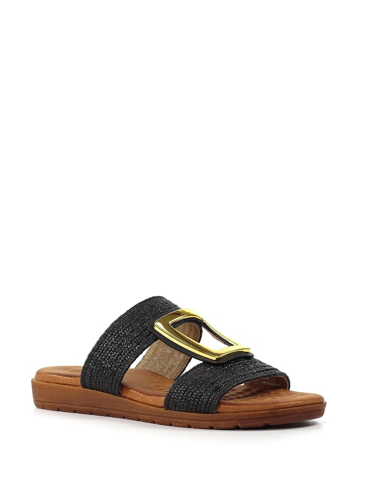 Lunar Kingston Black Sandals - Image 2 of 2