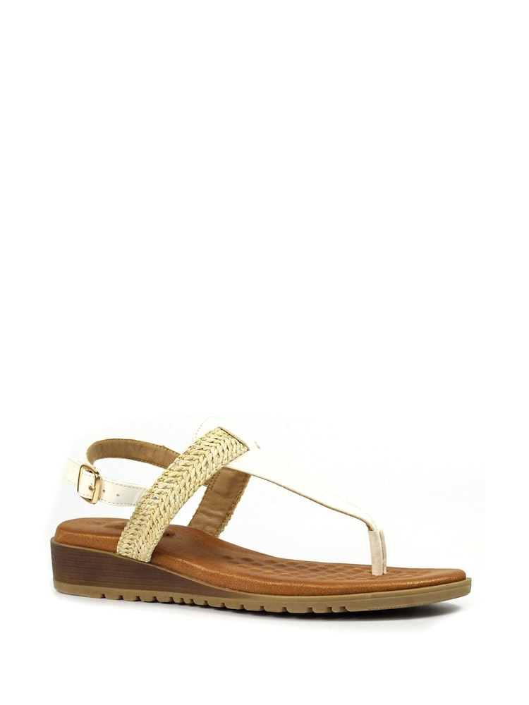 Lunar Rimini White Sandals - Image 2 of 2