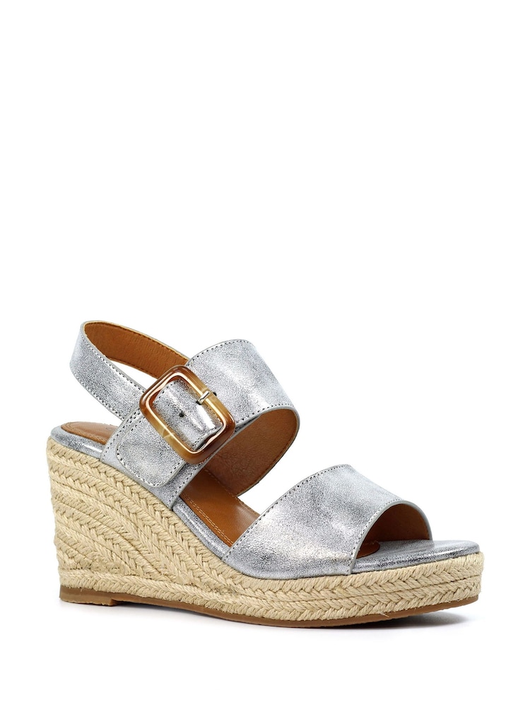 Lunar Grey Rochester Wedges Sandals - Image 2 of 3