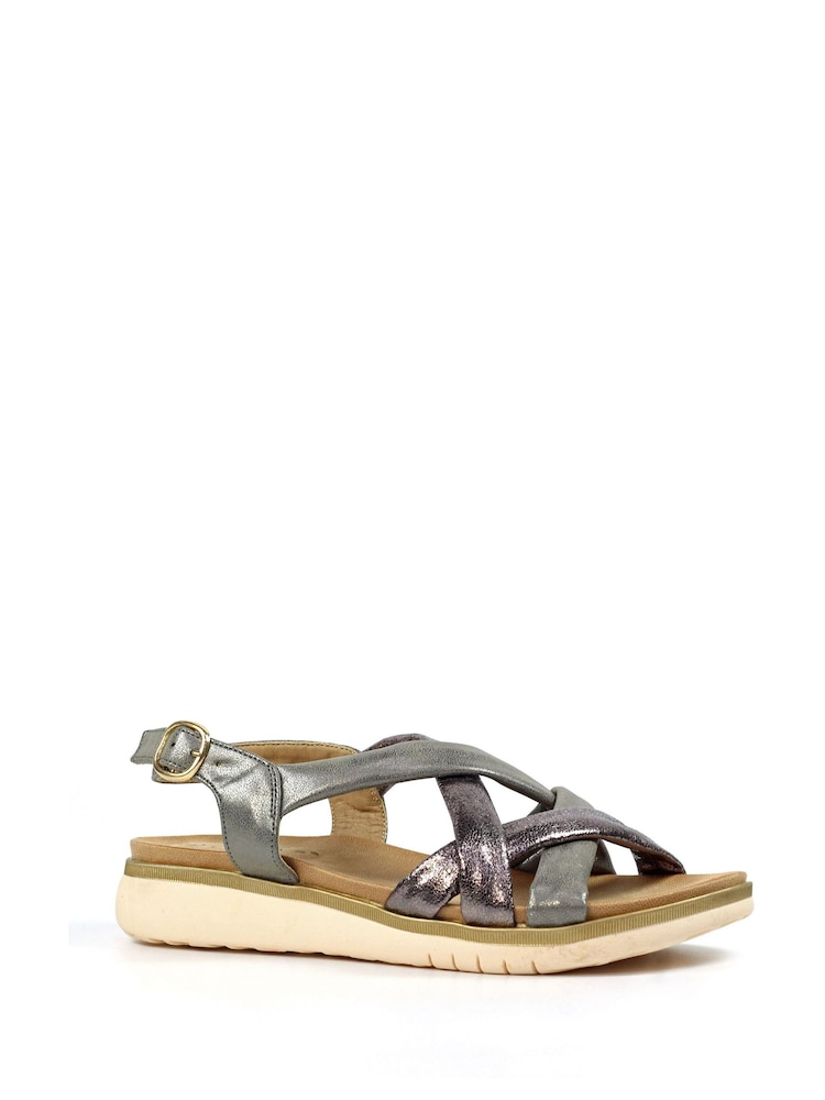 Lunar Grey Roma Pewter Sandals - Image 3 of 3