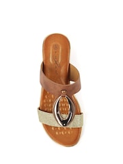 Lunar Porto Brown Sandals - Image 6 of 7