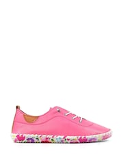 Lunar Pink Padstow Plimsoll Leather Shoes - Imagen 4 de 9