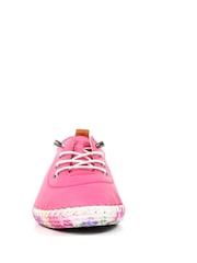 Lunar Pink Padstow Plimsoll Leather Shoes - Imagen 5 de 9