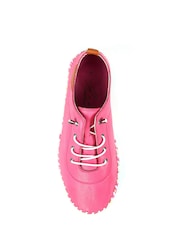 Lunar Pink Padstow Plimsoll Leather Shoes - Imagen 7 de 9