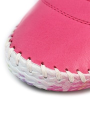Lunar Pink Padstow Plimsoll Leather Shoes - Imagen 9 de 9