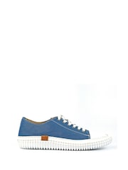 Lunar Blue Truffle II Mid Plimsoll Leather Shoes - Image 4 of 5